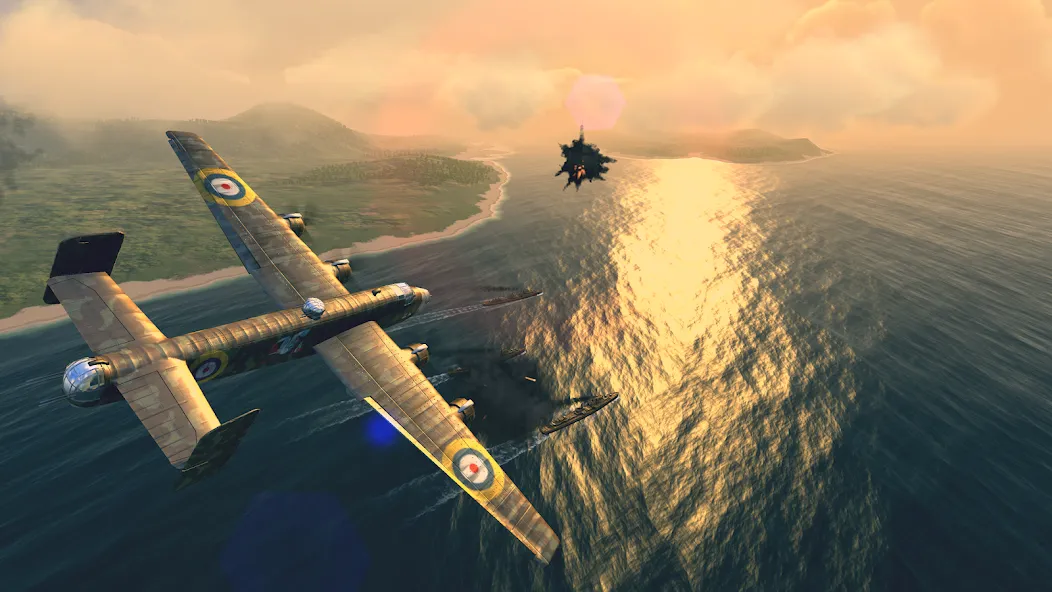 Warplanes: WW2 Dogfight (Варплейнс)  [МОД Все открыто] Screenshot 3