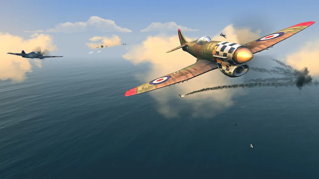 Warplanes: WW2 Dogfight (Варплейнс)  [МОД Все открыто] Screenshot 4