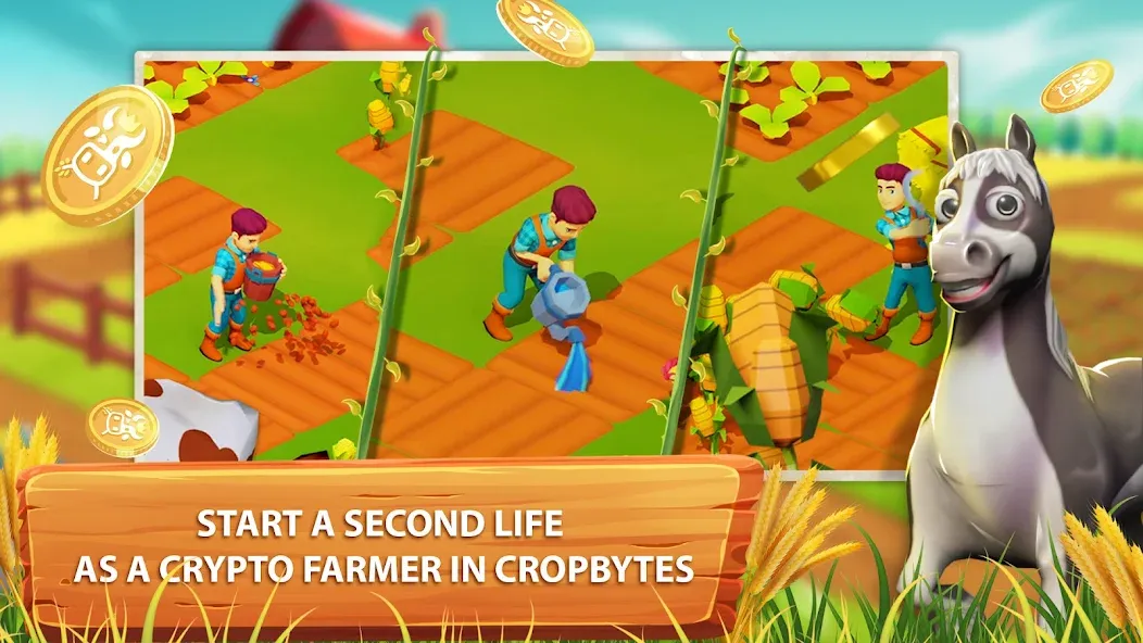 CropBytes: A Crypto Farm Game (КропБайтс)  [МОД Меню] Screenshot 1