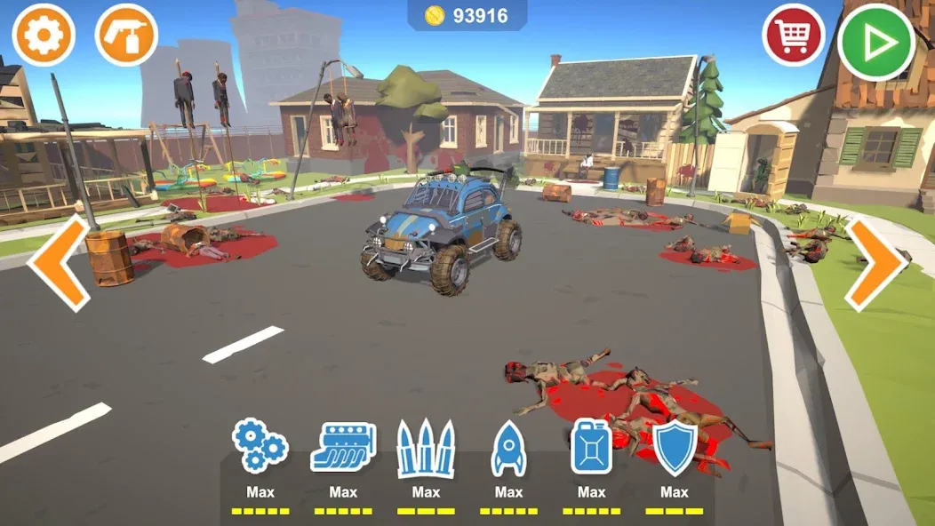 Zombie Cars Crush: Racing Die (Зомби Карс)  [МОД Mega Pack] Screenshot 1