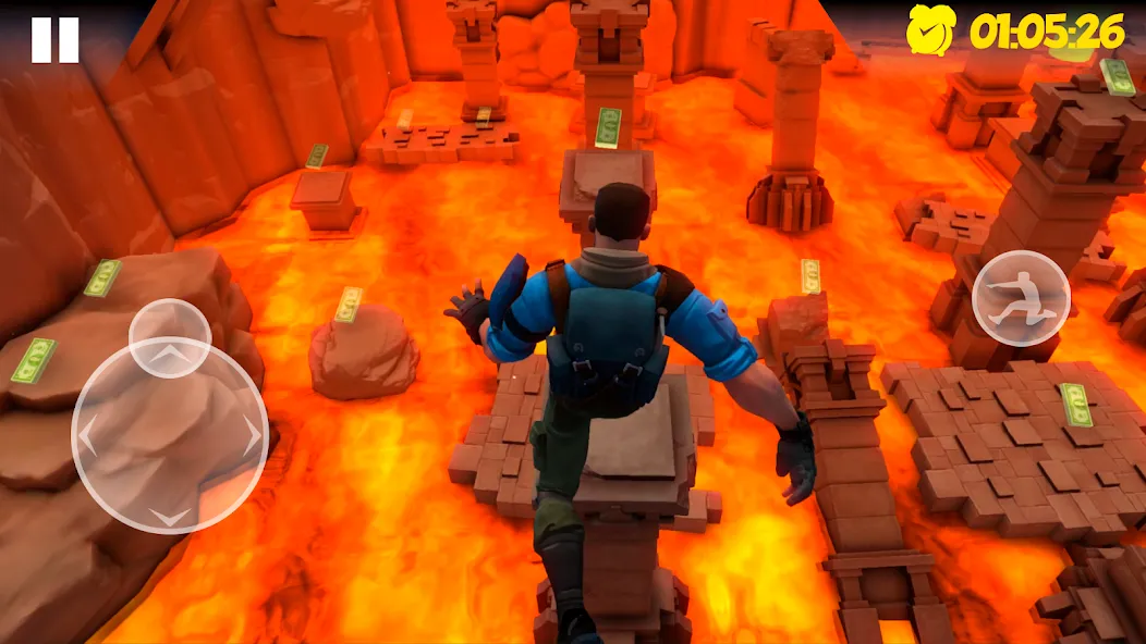 Hot Lava Floor: Urban Escape (Хот Лава Флор)  [МОД Много монет] Screenshot 3