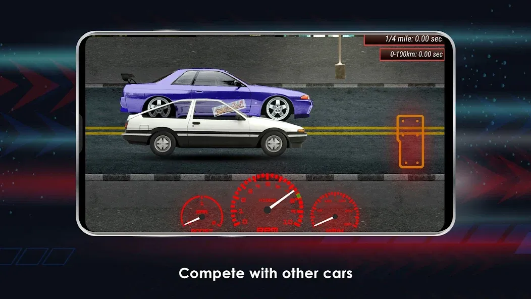 Japan Drag Racing (Драгрейсинг в Японии)  [МОД Unlocked] Screenshot 3