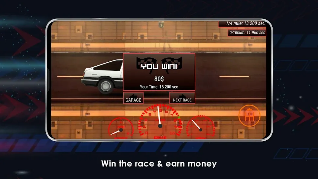 Japan Drag Racing (Драгрейсинг в Японии)  [МОД Unlocked] Screenshot 4