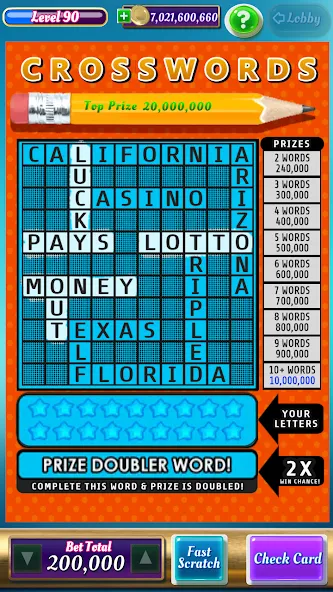 Scratch Off Lottery Casino (Скретч Офф Лотерейное Казино)  [МОД Menu] Screenshot 5