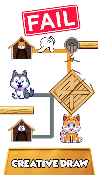 Dog rush: Draw to save games (Дог раш)  [МОД Mega Pack] Screenshot 5