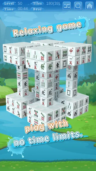 Stacker Mahjong 3D (Стаккер Маджонг 3Д)  [МОД Menu] Screenshot 4