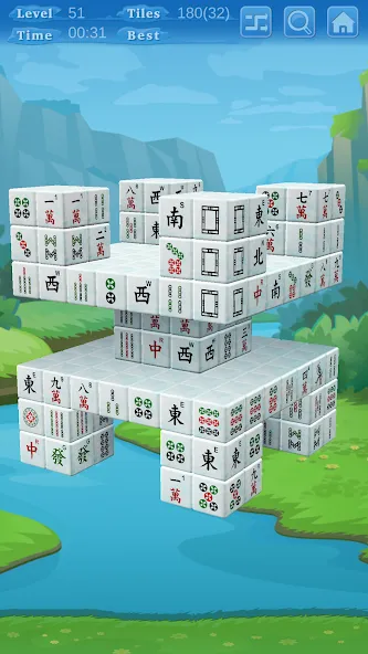 Stacker Mahjong 3D (Стаккер Маджонг 3Д)  [МОД Menu] Screenshot 5