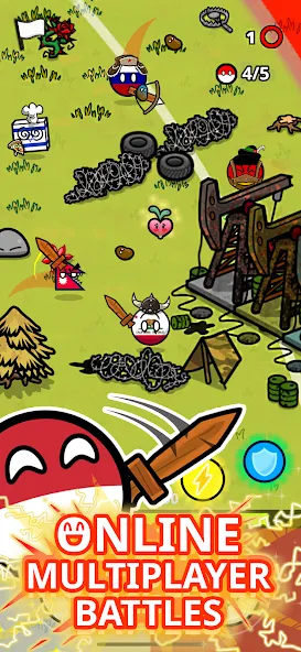 Countryball Potato Mayhem (Кантрибол Потето Мейхем)  [МОД Mega Pack] Screenshot 1