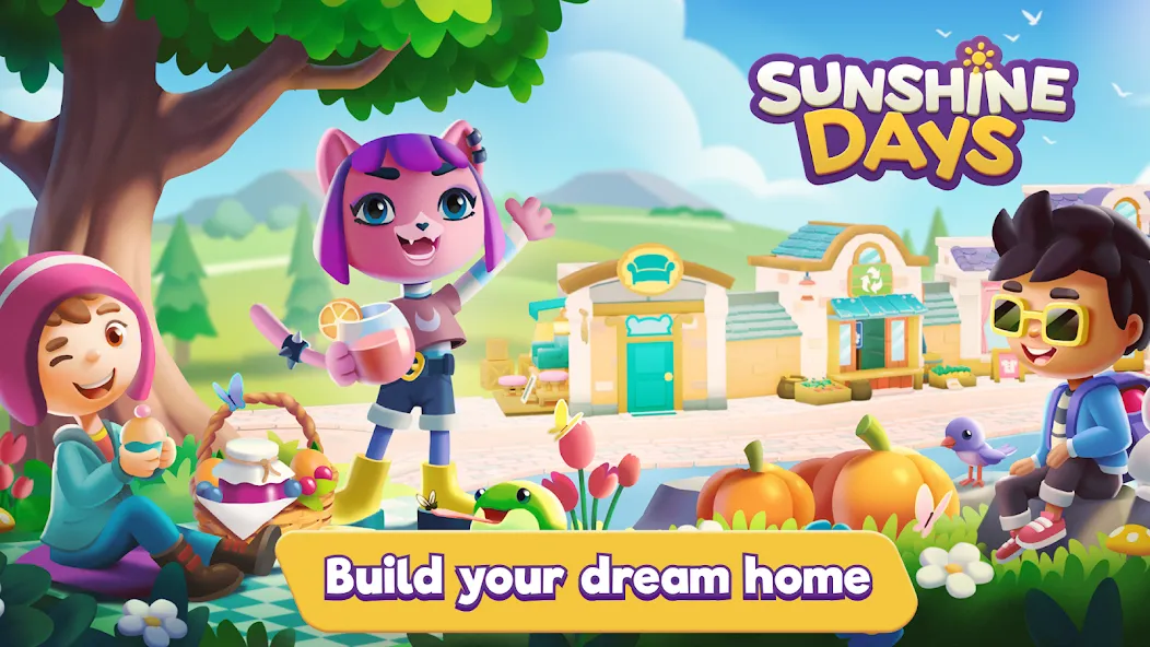 Sunshine Days - Build A Home (Саншайн Дэйз)  [МОД Бесконечные деньги] Screenshot 1