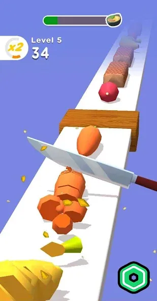 Super Slices Robux Roblominer (упер Слайсес Робукс Робломайнер)  [МОД Меню] Screenshot 2