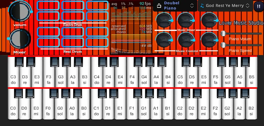 Org Piano:Real Piano Keyboard (Орг Пиано)  [МОД Все открыто] Screenshot 5