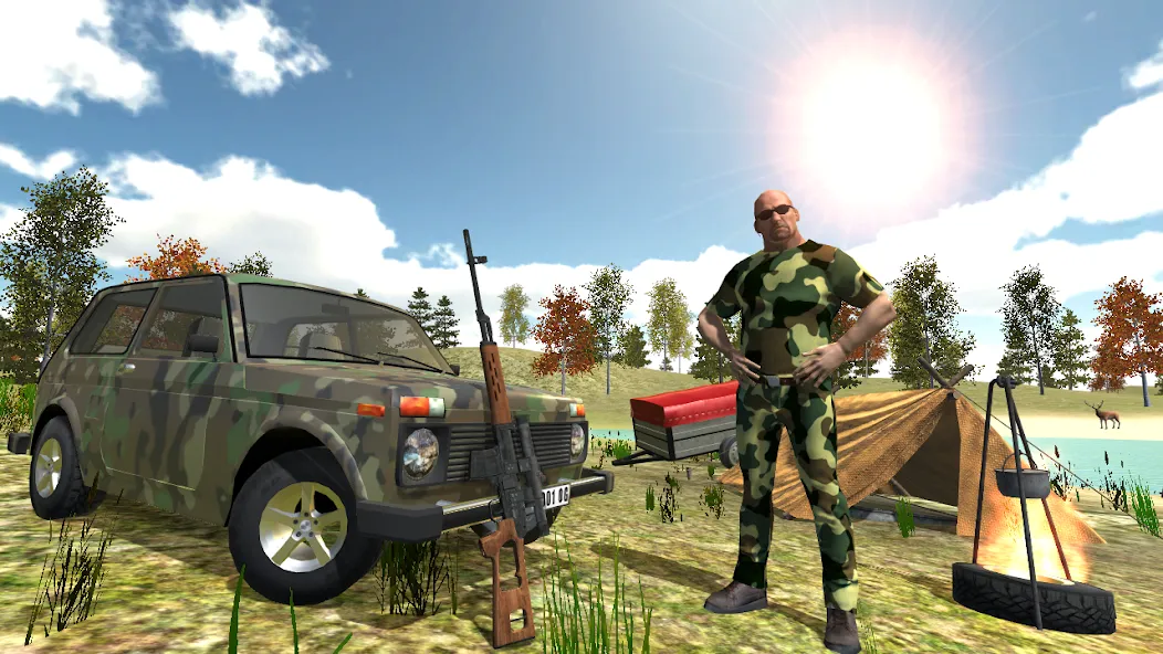 Hunting Simulator 4x4  [МОД Много монет] Screenshot 1