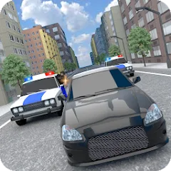 Скачать взломанную Police Car Chase  [МОД Меню] - последняя версия apk на Андроид