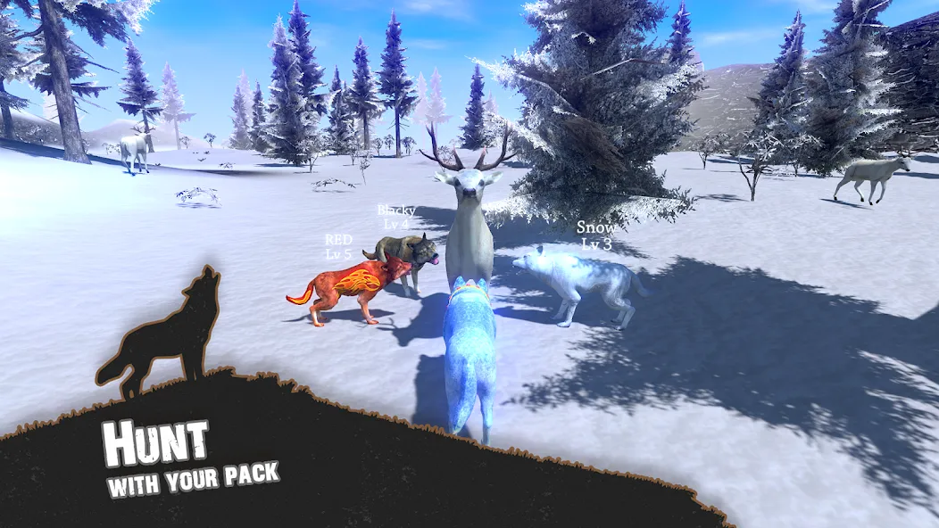 Wolf Simulator - Animal Games  [МОД Бесконечные деньги] Screenshot 1