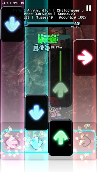 OsuAnime Bling Bang Bang Born (Уии Фанкин Етелед ФНФ Мод)  [МОД Бесконечные деньги] Screenshot 2