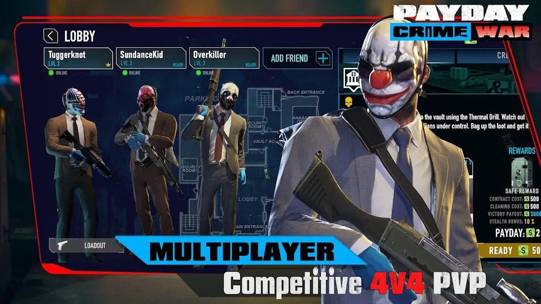 PAYDAY: Crime War (Пейдей)  [МОД Menu] Screenshot 5