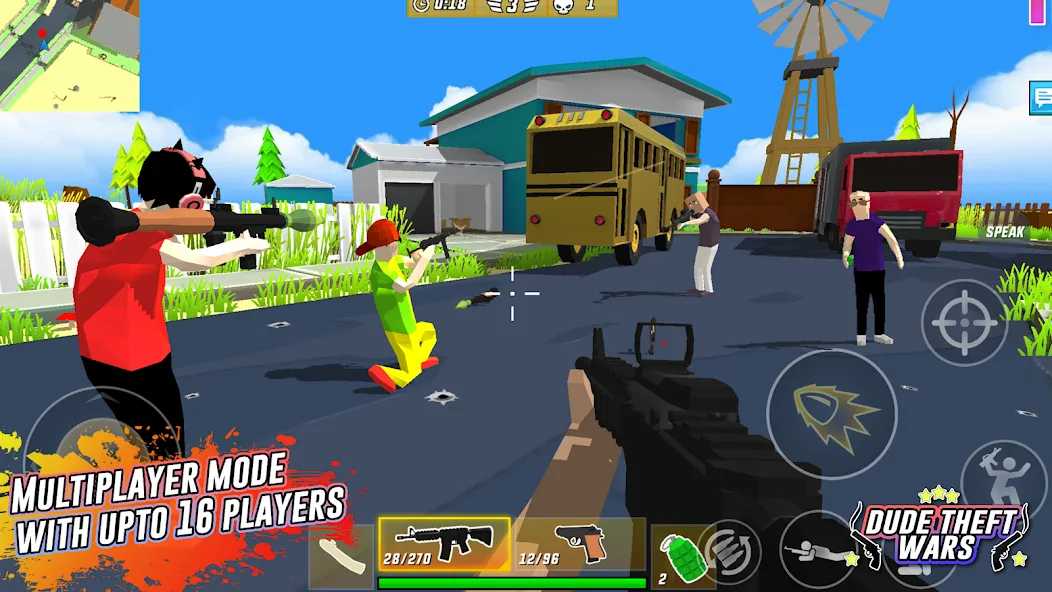 Dude Theft Wars Shooting Games (Дуд Тефт Варс)  [МОД Все открыто] Screenshot 2