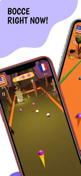 Bocce Ball 3D: Nations League (Бочче Болл 3Д)  [МОД Бесконечные деньги] Screenshot 1