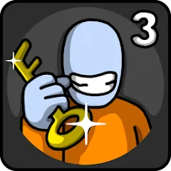 Скачать взлом One Level 3 Stickman Jailbreak (Один Уровень 3)  [МОД Много монет] - последняя версия apk на Андроид