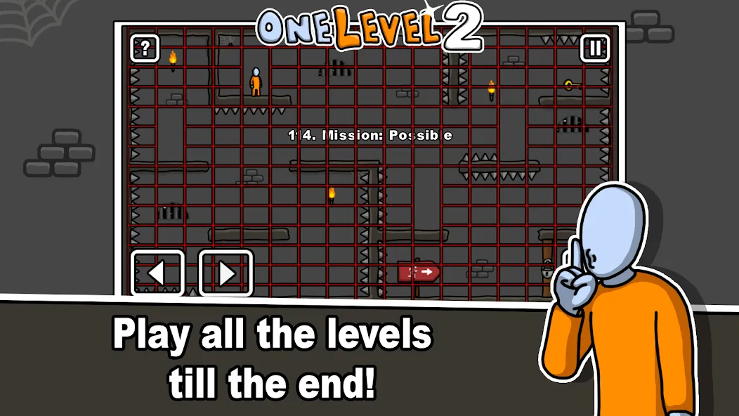 One Level 2 Stickman Jailbreak (Уан Левел 2)  [МОД Mega Pack] Screenshot 4