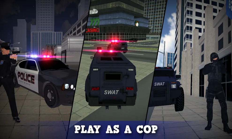 Justice Rivals 3 Cops&Robbers  [МОД Бесконечные деньги] Screenshot 1