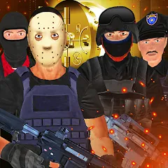 Взломанная Justice Rivals 3 Cops&Robbers  [МОД Бесконечные деньги] - полная версия apk на Андроид