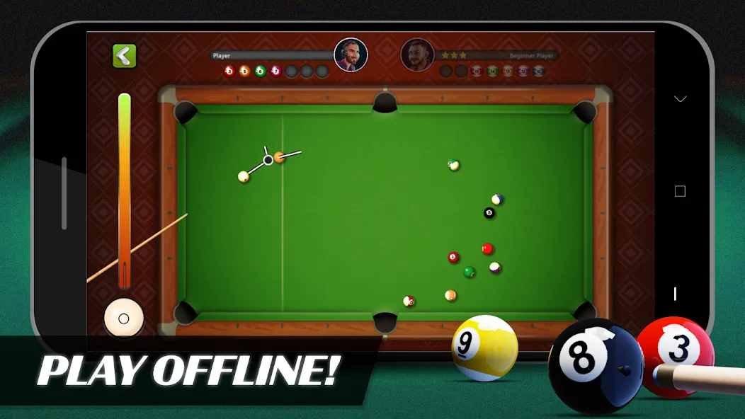 8 Ball Billiards Offline Pool (Балл Бильярд Оффлайн Пул)  [МОД Все открыто] Screenshot 1