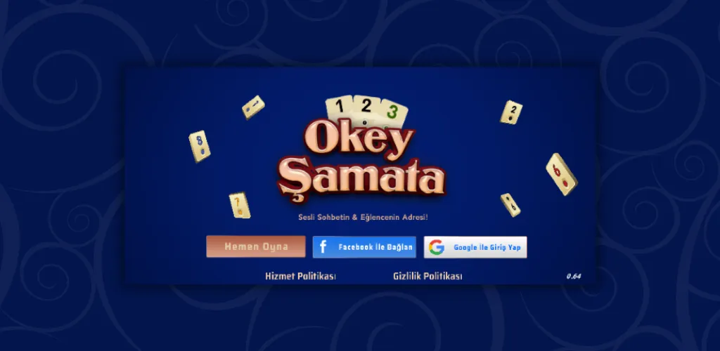 Okey Şamata - Sesli Sohbet  [МОД Бесконечные монеты] Screenshot 1