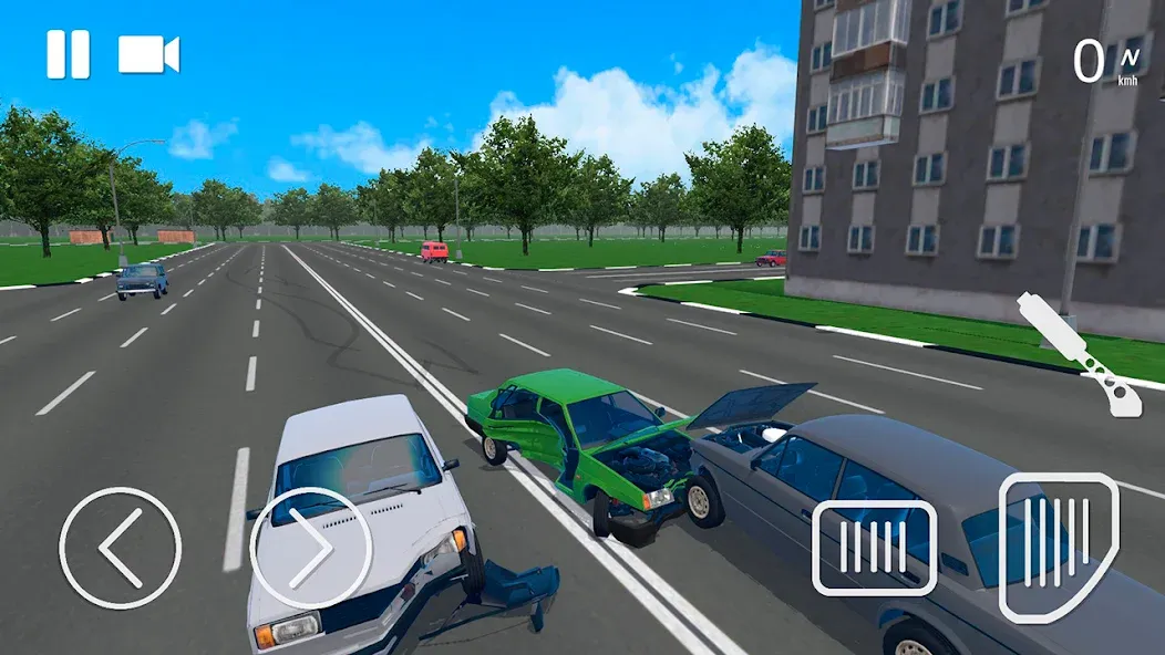 Russian Car Crash Simulator (Рашн Кар Краш Симулятор)  [МОД Все открыто] Screenshot 1