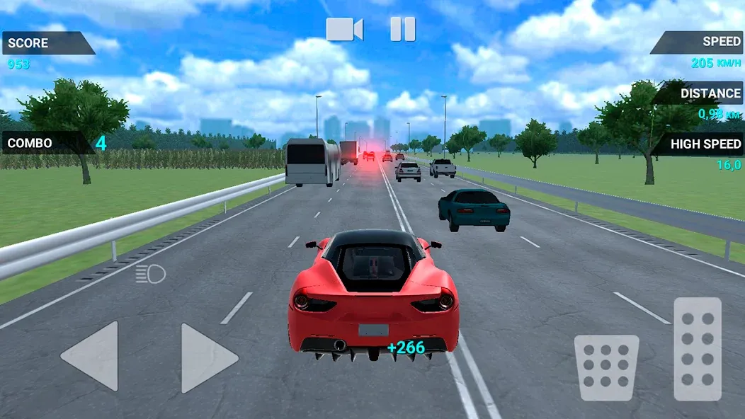 Traffic Racer Speeding Highway (Трафик Рейсер Скоростная Шоссе)  [МОД Бесконечные деньги] Screenshot 2