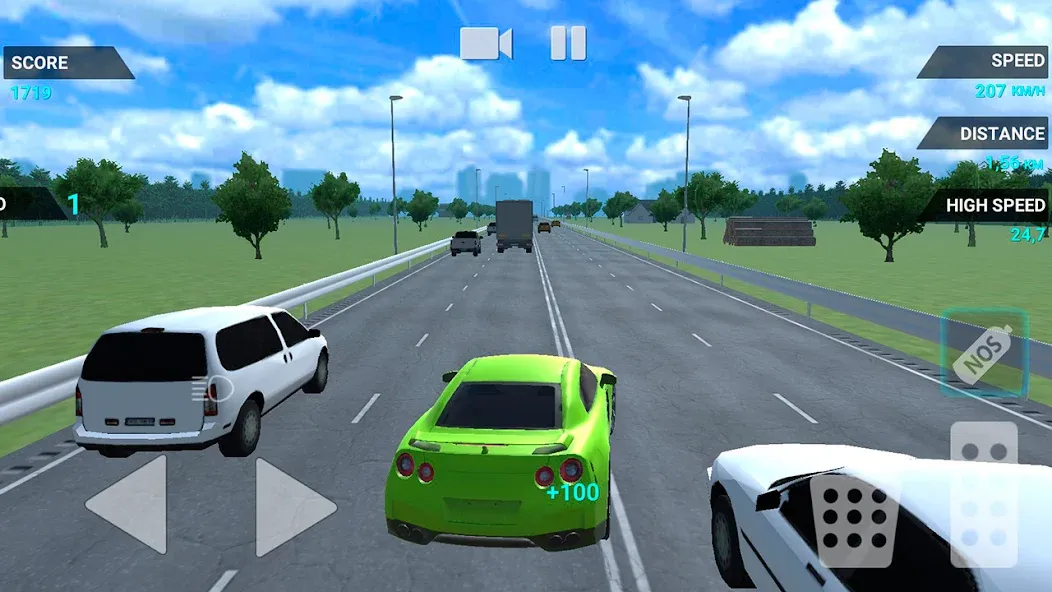 Traffic Racer Speeding Highway (Трафик Рейсер Скоростная Шоссе)  [МОД Бесконечные деньги] Screenshot 3