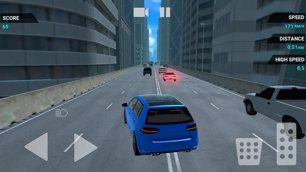 Traffic Racer Speeding Highway (Трафик Рейсер Скоростная Шоссе)  [МОД Бесконечные деньги] Screenshot 5