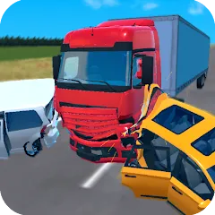 Взлом Truck Crash Simulator Accident (Симулятор ДТП с грузовиком)  [МОД Unlimited Money] - полная версия apk на Андроид