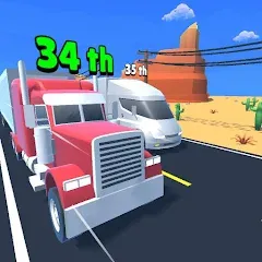 Взлом Idle Truck Racing : Cybertruck (Айдл Трак Рейсинг)  [МОД Много денег] - стабильная версия apk на Андроид