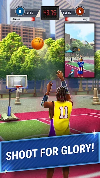 3pt Contest: Basketball Games  [МОД Много денег] Screenshot 2