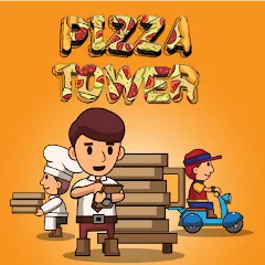 Взломанная Pizza Tower: Idle Tycoon (Пицца Тауэр)  [МОД Mega Pack] - последняя версия apk на Андроид