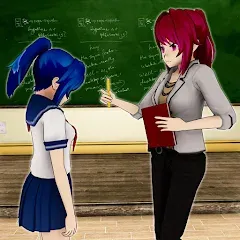 Взломанная Anime Girl School Teacher 3D  [МОД Бесконечные монеты] - полная версия apk на Андроид