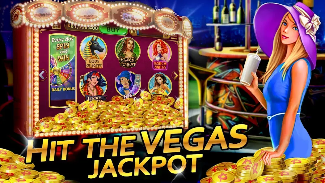 Vegas Casino - Slot Machines (Вегас Казино)  [МОД Mega Pack] Screenshot 1