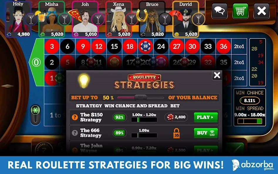 Roulette Live Casino Tables (Рулетка Лайв)  [МОД Много монет] Screenshot 2