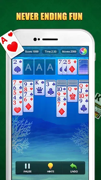 Solitaire Puzzle : Card Jigsaw (Солитер головоломка)  [МОД Много монет] Screenshot 2