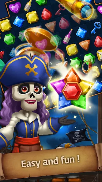 Jewels Ghost Ship: jewel games (Джуэлз Гост Шип)  [МОД Все открыто] Screenshot 3