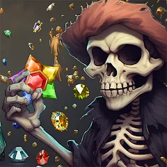 Взломанная Jewels Ghost Ship: jewel games (Джуэлз Гост Шип)  [МОД Все открыто] - стабильная версия apk на Андроид