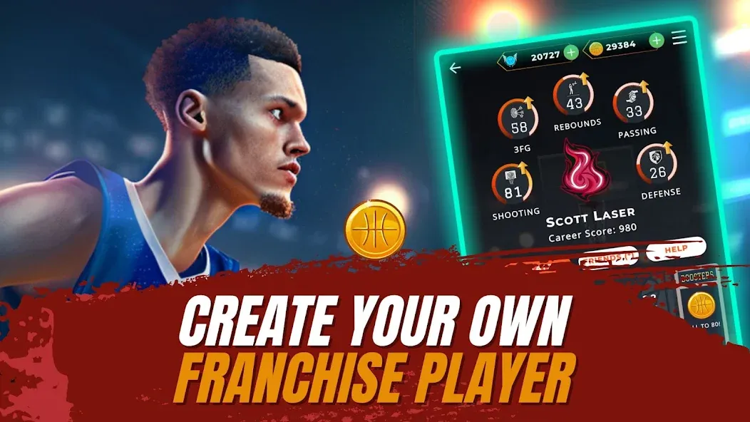 Astonishing Basketball Manager (Удивительный баскетбольный менеджер)  [МОД Все открыто] Screenshot 2