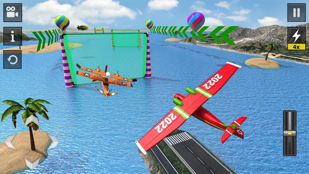 Flight Simulator - Plane Games (Флайт Симулятор)  [МОД Много монет] Screenshot 3