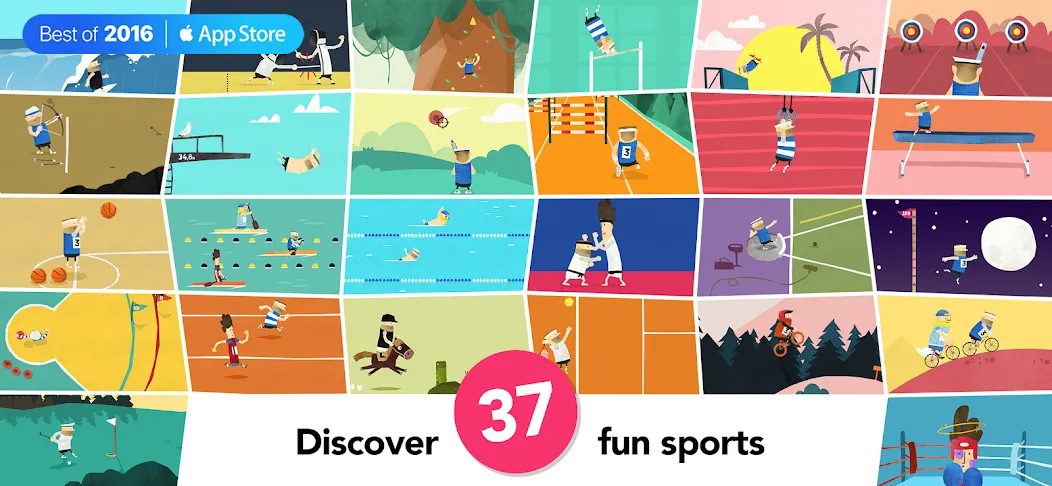 Fiete Sports - 37 Sport Games (Фите Спортс)  [МОД Много денег] Screenshot 1