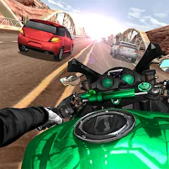 Взлом Moto Rider In Traffic (Мото Райдер в Трафике)  [МОД Все открыто] - стабильная версия apk на Андроид