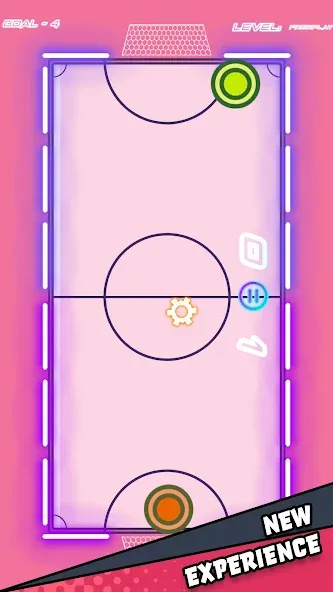 Air Hockey Glow HD Ultimate 2D (Эйр)  [МОД Много монет] Screenshot 2