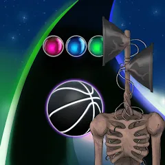 Взлом Siren Head Forest Neon ball (Сайрен Хэд Лес Неоншар)  [МОД Menu] - последняя версия apk на Андроид