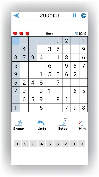 Sudoku Offline: Hard Puzzles (Судоку Оффлайн)  [МОД Бесконечные деньги] Screenshot 1