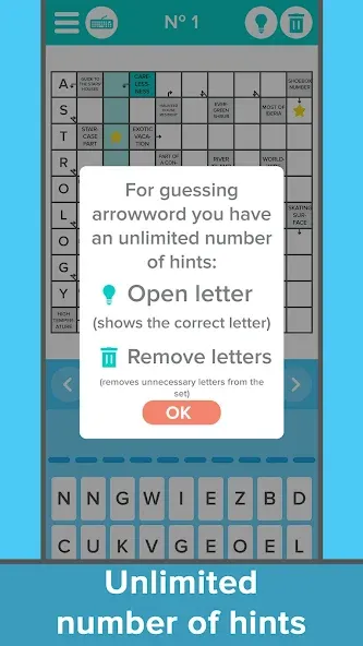 Crossword: Arrowword puzzles  [МОД Mega Pack] Screenshot 4